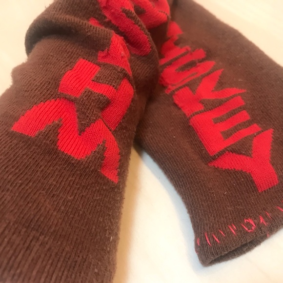 Sock Sleeves.Whiskey Brown/Red.9" long. 3.5" Wide. WARM - Picture 4 of 5